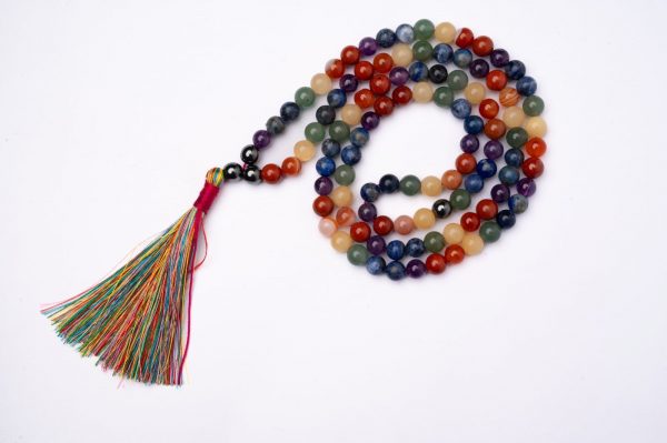 Seven chakra Crystal Mala