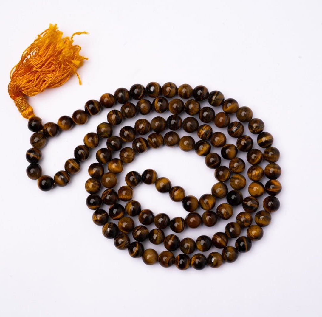 Tiger eye Crystal Mala