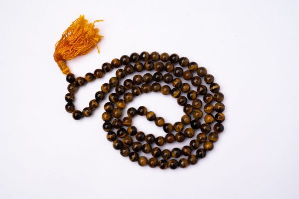 Tiger eye Crystal Mala